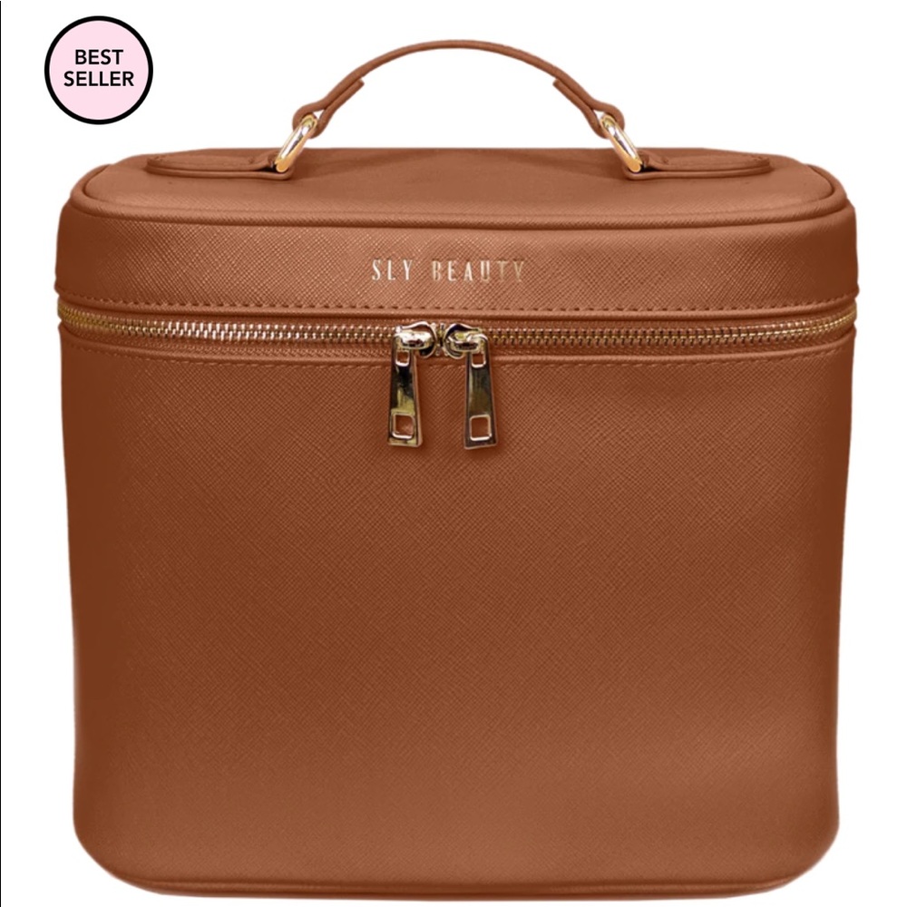New Sly Beauty Ever Need cosmetic case in saddle